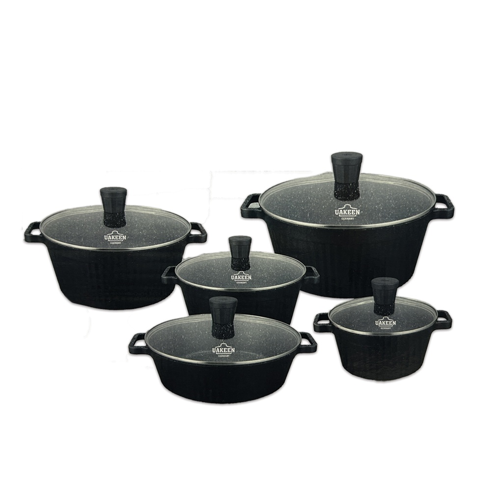 Happiness and Luxury Granite Cookware Set 5-Pieces VK-201
