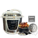 12litre  marble pressure cooker from Hometech (Black) 