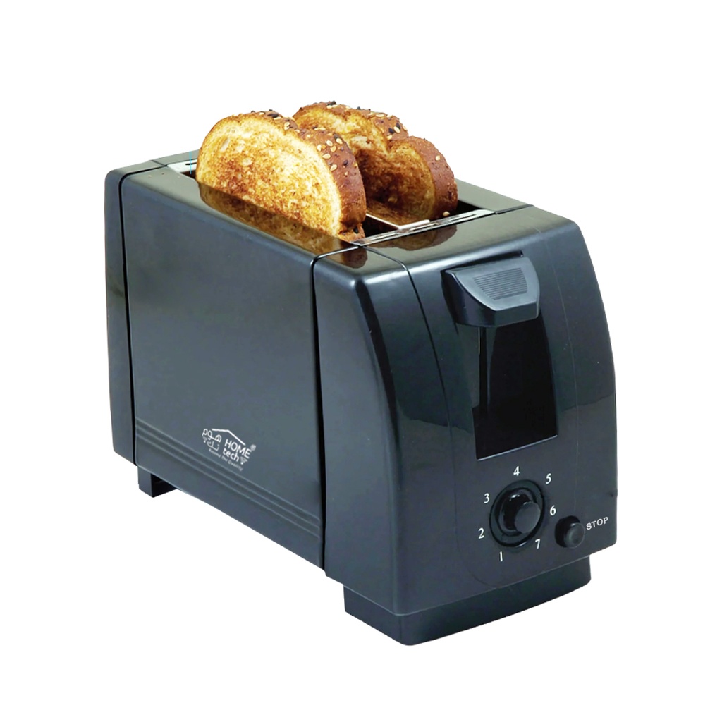 Hometech 2 Slice Toaster (2001BW)