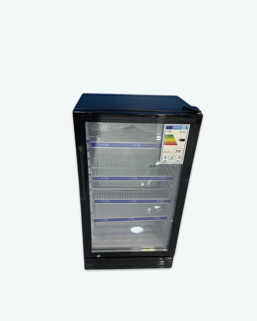 ثلاجة عرض زجاجية هوم تك AG1250 سعة 200 لتر، ضمان لمدة عام واحد