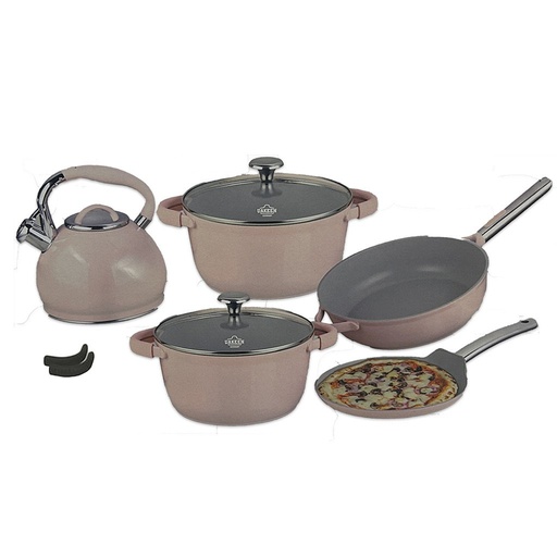 [707] 5 Piece Granite Luxury Cookware Set VK-79